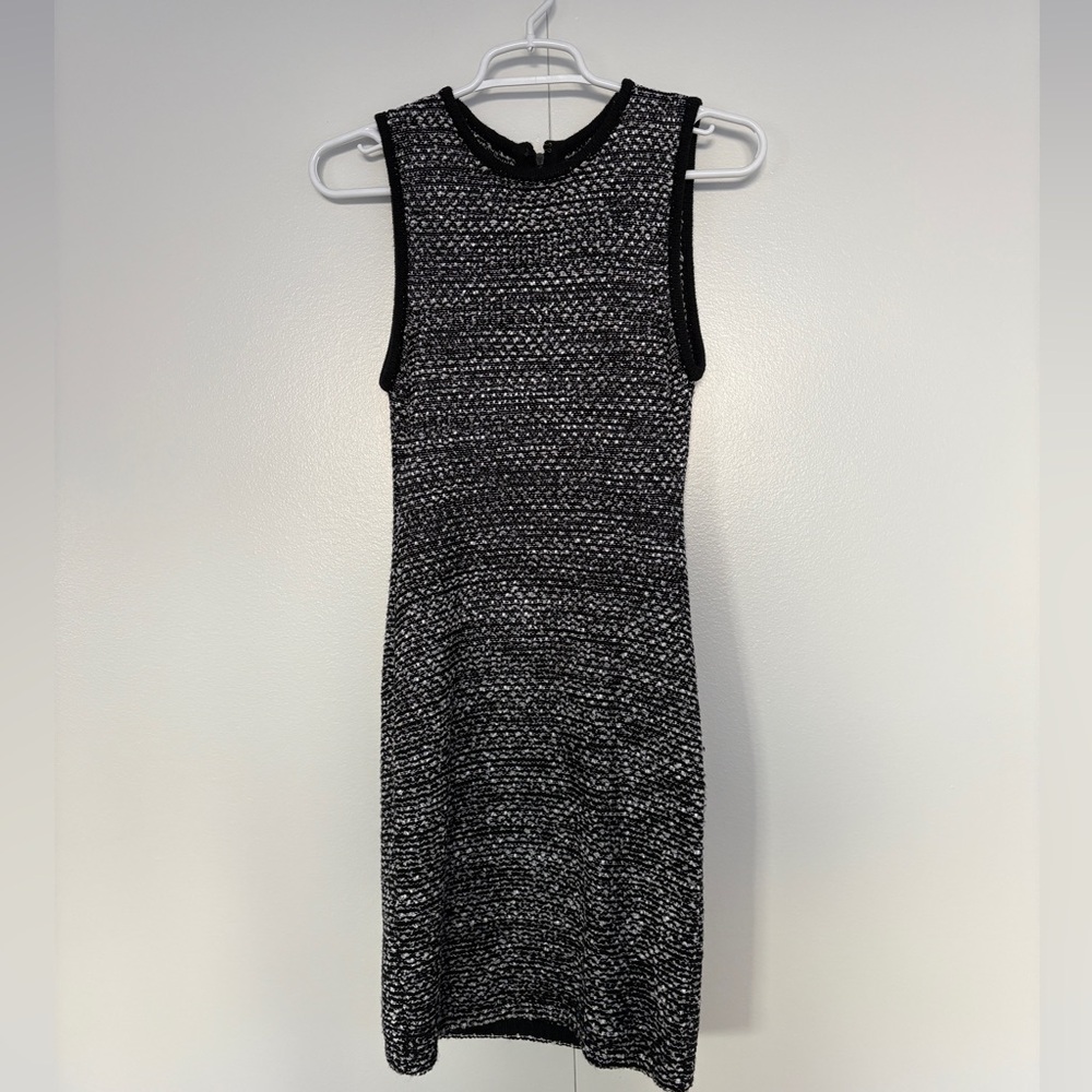 Alice + Olivia Black and White Midi Dress